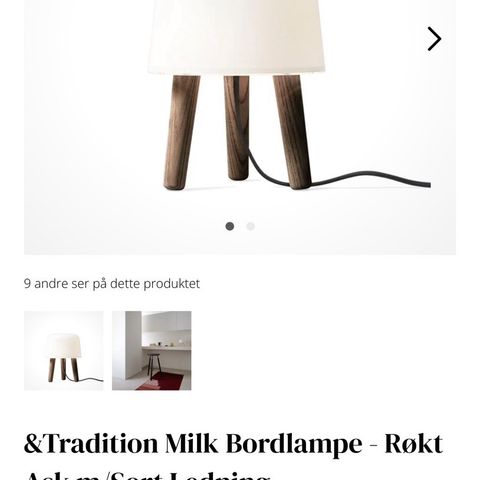 &Tradition Milk Bordlampe