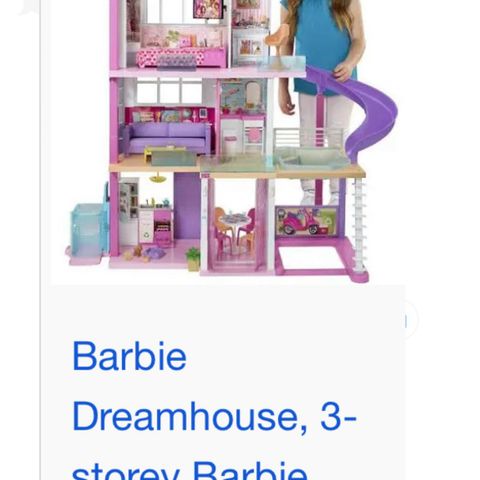 Flott Barbie hus - lite brukt