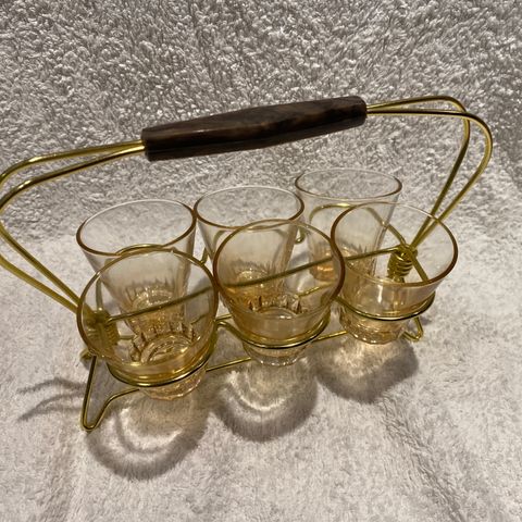 Glassoppssats med 6 likørglass