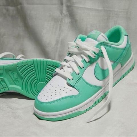 Nike green glow dunks