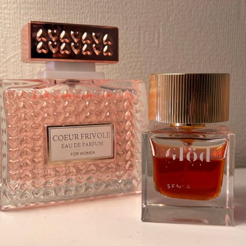 Parfyme Glöd Sensational og Coeur Frivole EdP