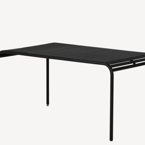 Stella spisebord hage 90x150 H75 aluminium svart