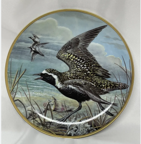 Franklin Porcelain Water Birds of the World samler platter