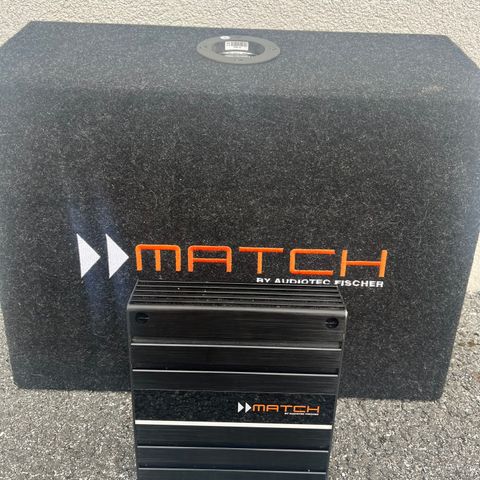 Match by Audiotech Fischer 10’’ basskasse og forsterker