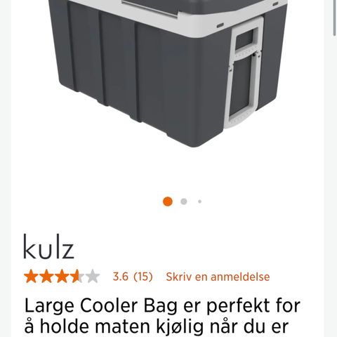 Kulz 12v kjøleboks, 50l selges