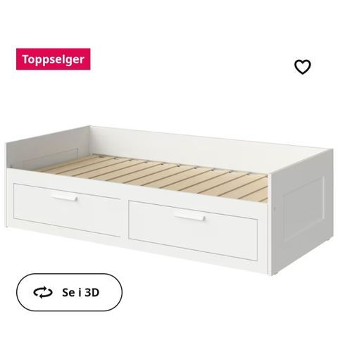 Brimnes seng fra IKEA - med eller uten madrass