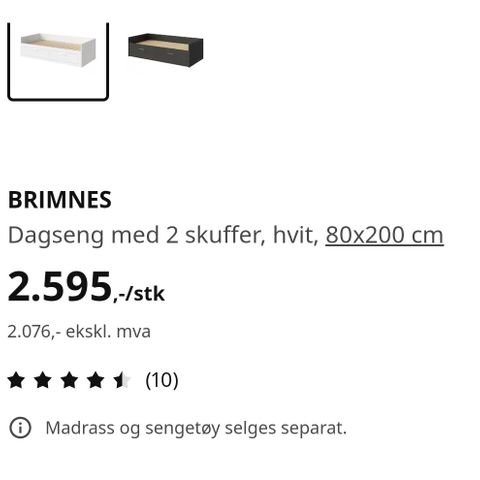 Brimnes dagseng IKEA