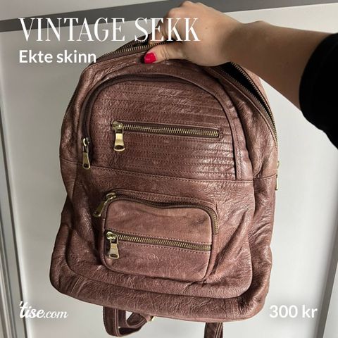 Sekk i ekte skinn