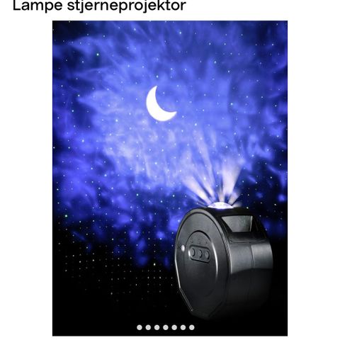 Stjerneprosjektor/nattlampe