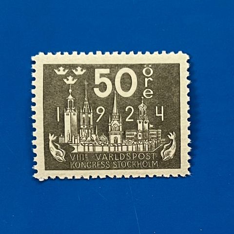 Sverige 1924 facit 205 postkongress postfrisk
