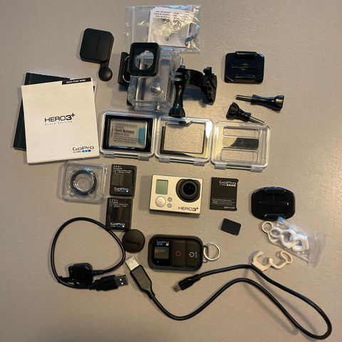 Reservert. GoPro Hero 3+ Wifi med utstyr