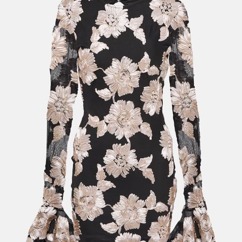 Rotate Flower Mesh Dress