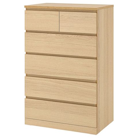 RESERVERT - IKEA Malm kommode med 6 skuffer - pent brukt