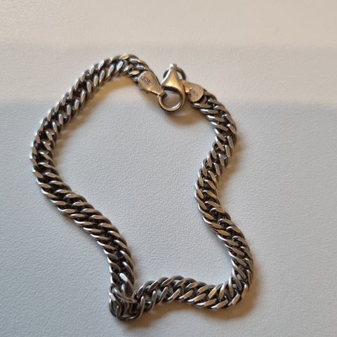 Sølv armbånd 20,5 cm og 10 gr 😊