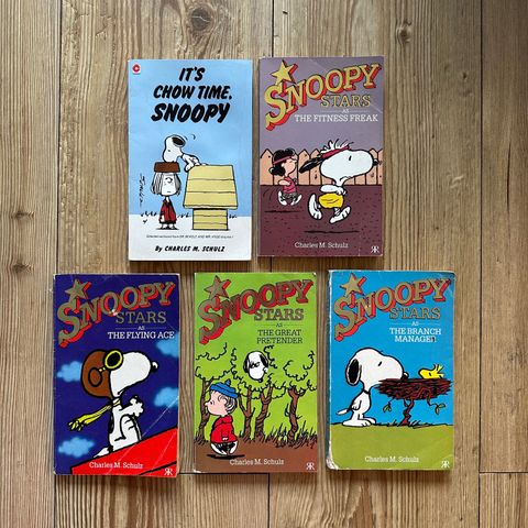 Snoopy pocket bøker fra 1980-tallet