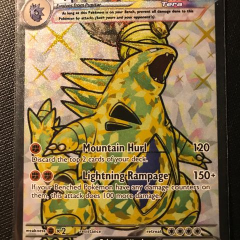 Tyranitar Full art pokemon kort