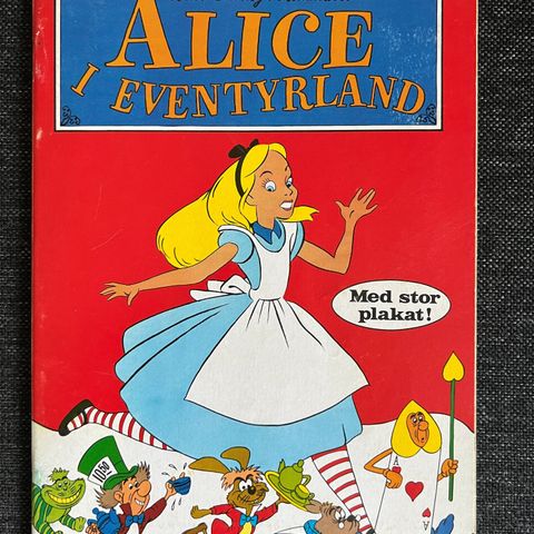Alice I Eventyrland Tegneserie Fra 1975. 2. utgave M/Stor Plakat