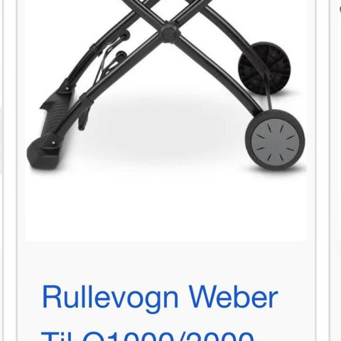 Weber rullevogn