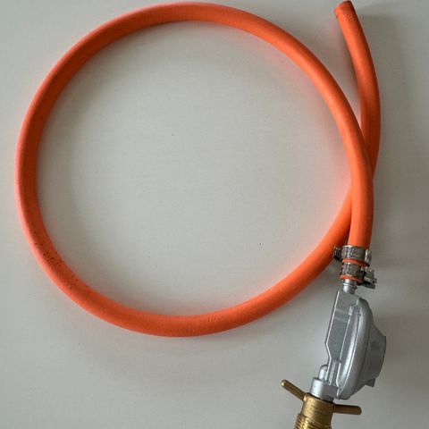 Gassregulator med slange - Reduseringsventil - 8mm - 10bar