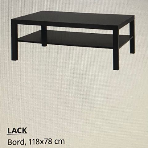 Stuebord, Lack fra IKEA