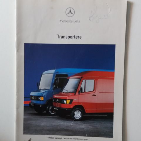 Mercedes - Benz TRANSPORTERE -brosjyre. (NORSK)