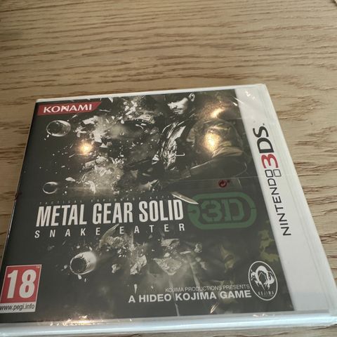 Uåpnet Sealed Metal Gear Solid 3D Snake Eater
