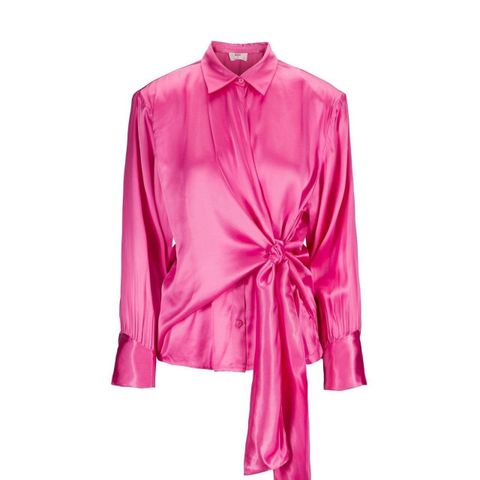 IBEN: Sharp Shirt - allsidig satengskjorte i frisk rosafarge!