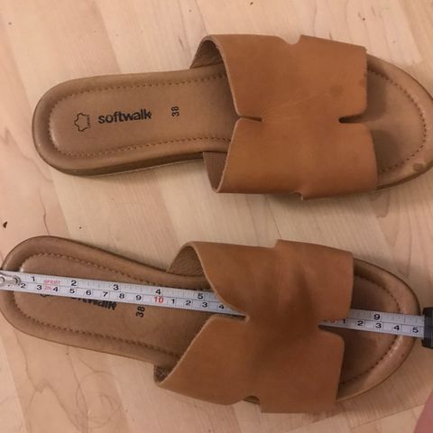 Softwalk skinn sandaler strl 38