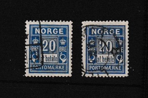 Norge 1899  - Lot portomerke P12X  (N-167)