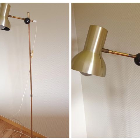 Retro,vintage Sveden stålampe.