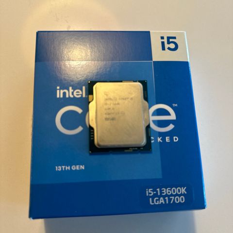 Intel I5-13600K CPU selges