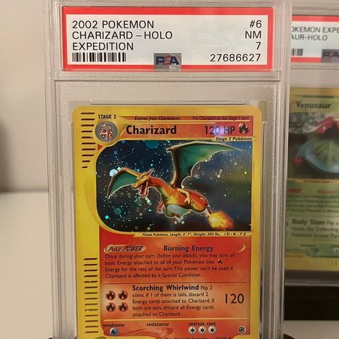 Pokemon kort: Charizard Expedition Holo selges!!! PSA 7⭐️😍