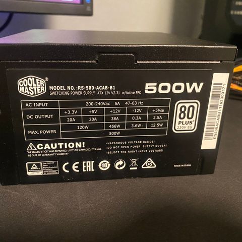 Cooler Master 500w psu