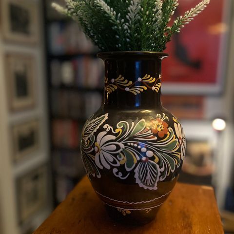 Rosemalt Vase