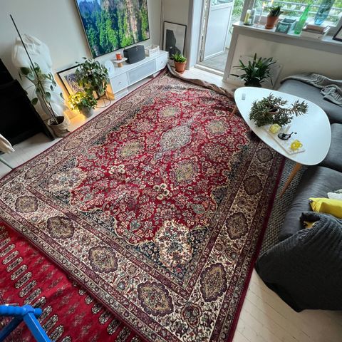 Stort persisk teppe i ull