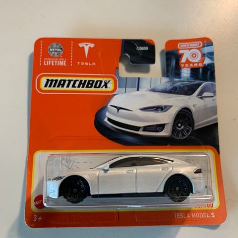 Matchbox 1:64 tesla model S (86/100) selges