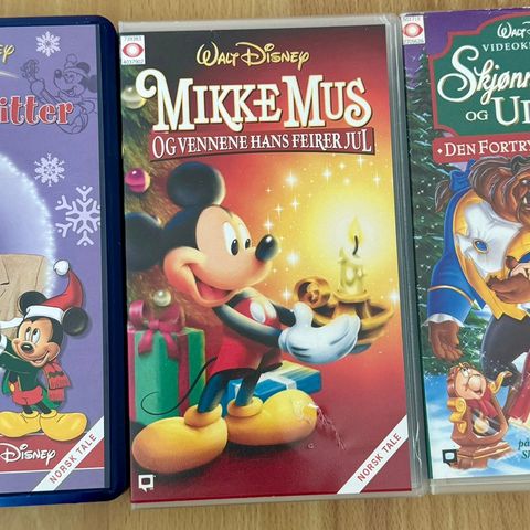 Disney Jul Vhs samling  🔥🔥ny priser!!