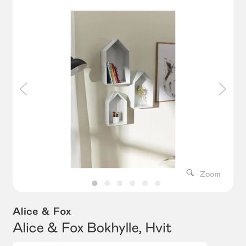 Alice & Fox vegghylle barnerom