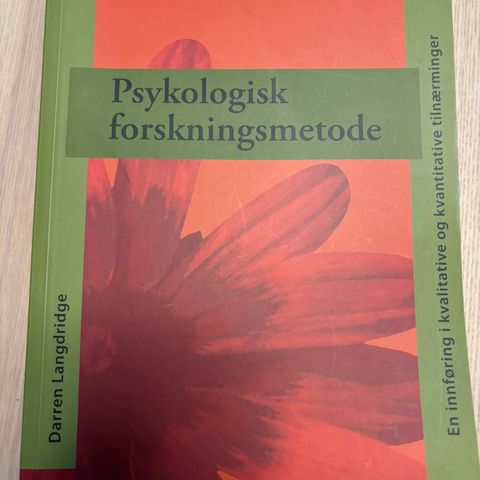 Psykologisk Forskningsmetode