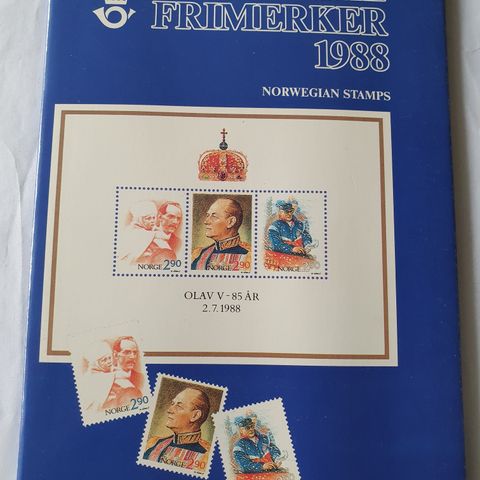 årssett frimerker 1988