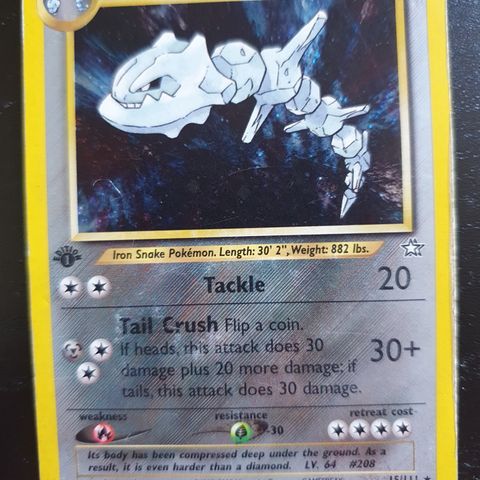 Steelix [1st Edition] holo #15 Pokemon Neo Genesis