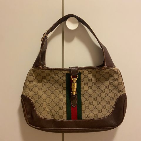 Gucci Jackie 1961 Mini Hobo Bag in GG Supreme Canvas Veske Selges Billig
