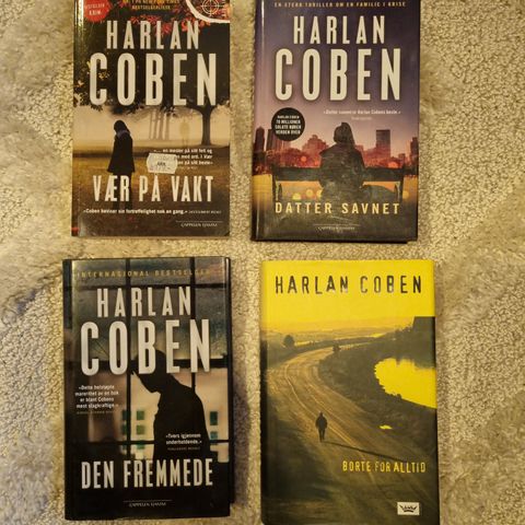 Pakkepris for 4 bøker av Harlan Coben.