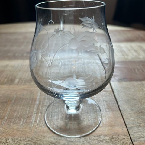 Seks Krosno Blåklokke cognac glass
