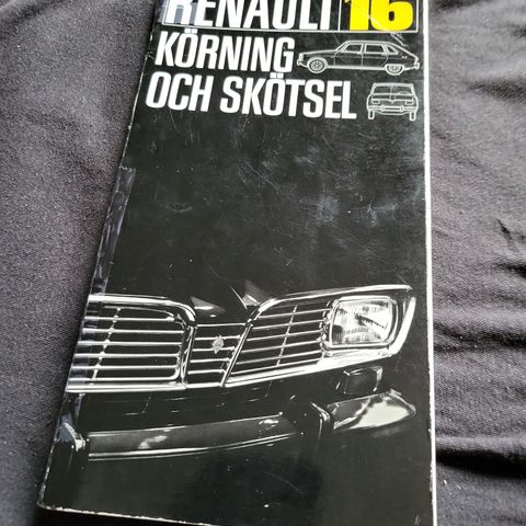 Renault 16 instruksjonsbok!Be om pris!