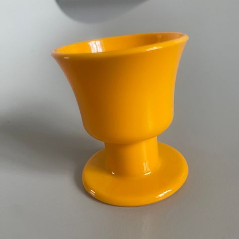 Eggeglass - retro varmgul/ oransje farge 7 stk