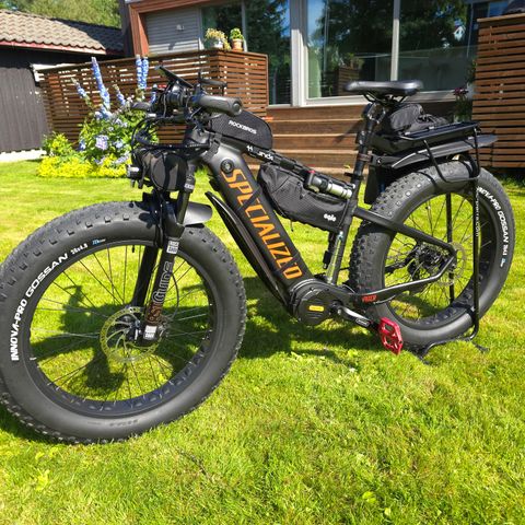 Fatbike Rhino 1000w med masse utstyr.