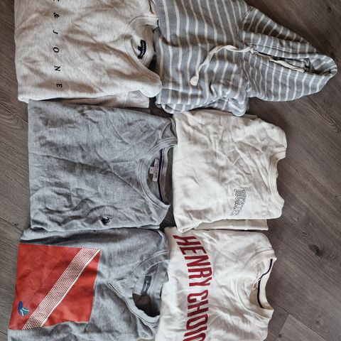 Gensere: Jack & Jones, Henry choice, dickies, polo, dressmann