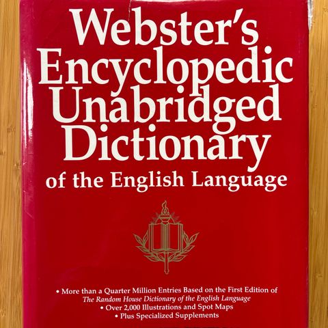 Webster’s Encylopedic Unabridged Dictionary- Engelsk ordbok