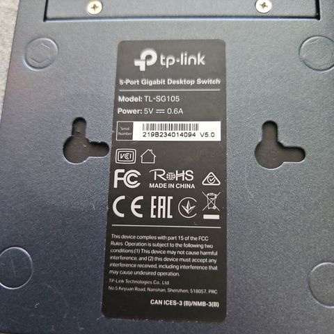 Tp-link 5 port switch